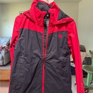 The North Face Women's Red and Black Jacket